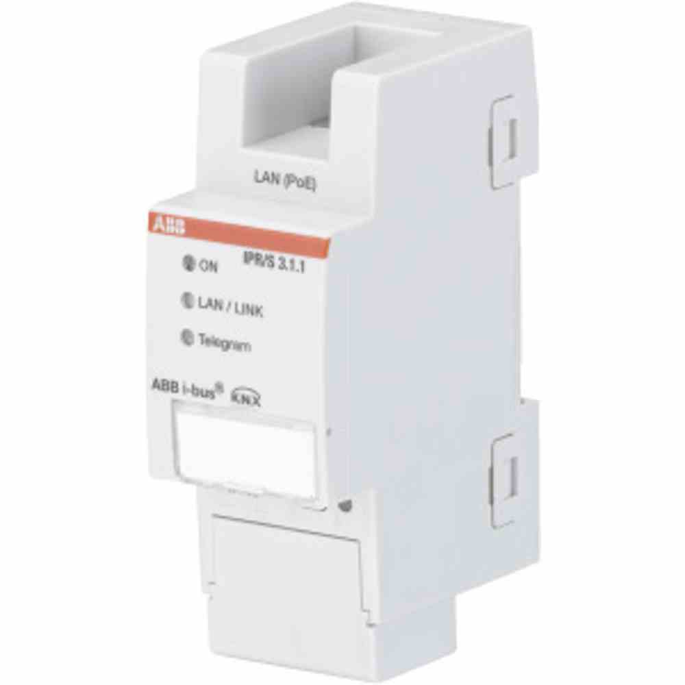 Datenschnittstelle, REG, 2TE, Bussystem KNX, ohne andere Bussysteme, Ethernet, mit LED-Anzeige 