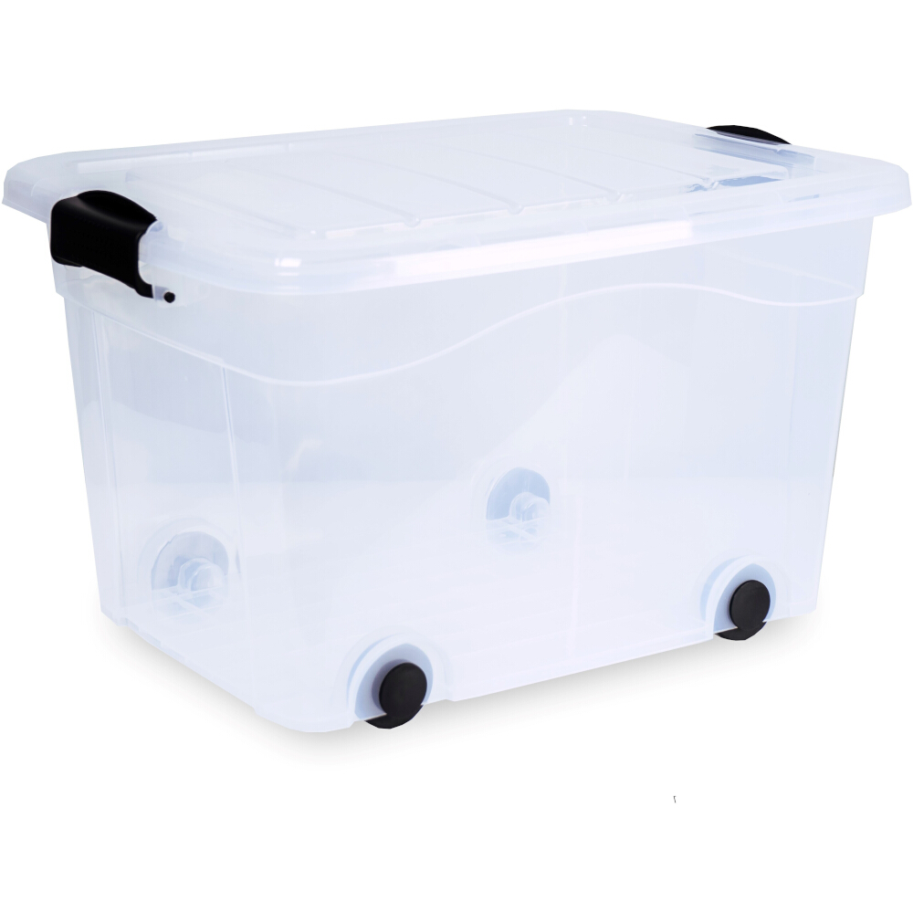 Aufbewahrungsbox Anzio 40 l mit Rollen + Deckel