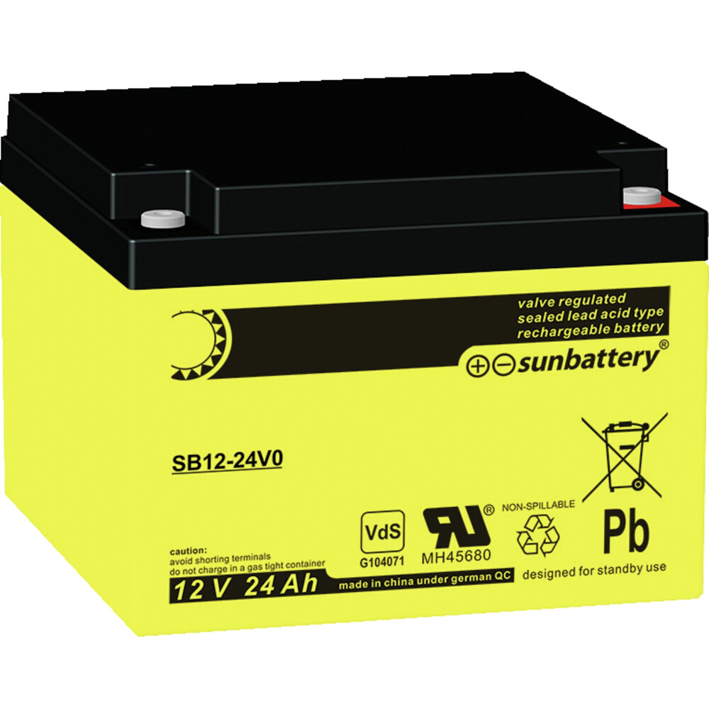 VdS Akkumulator 12 V, 24 Ah 