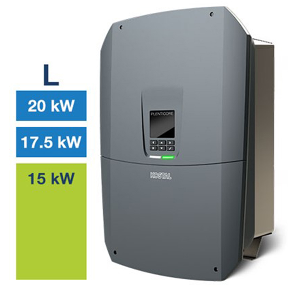 U04581 PV-Wechselrichter, 18000W, 24,1kg, Standard Display, IP65, 409x570x237mm, Mit Datenlogger, 3-phasig , PLENTICORE L G3