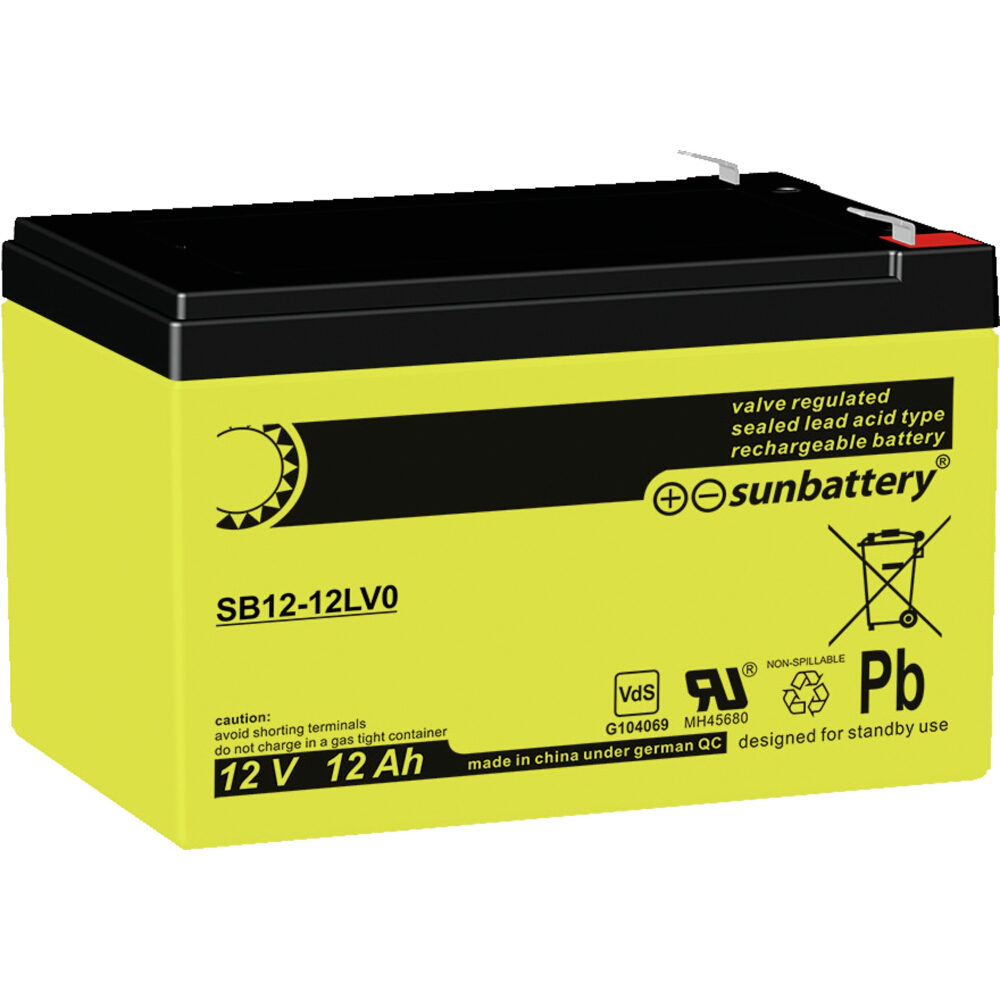 VdS Akkumulator 12 V, 12 Ah 