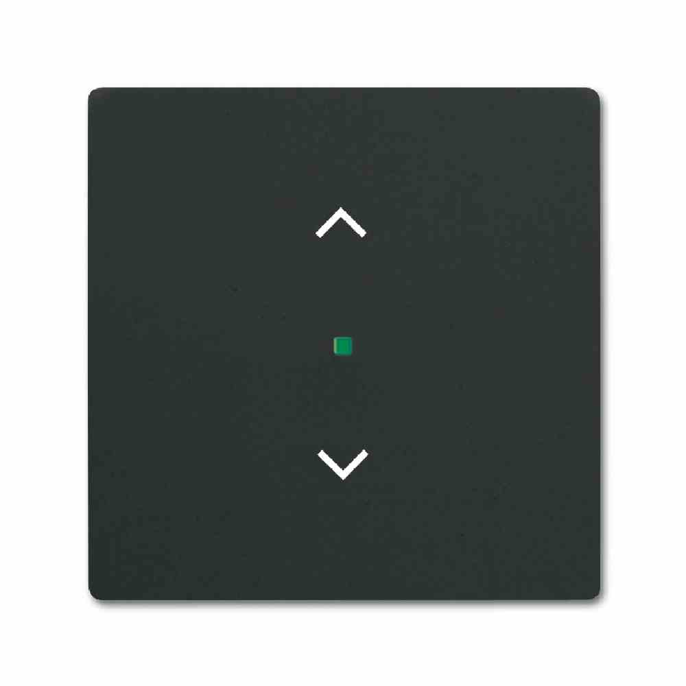FREE@HOME Tastwippe, Bussystem KNX, 1f, schwarz, matt, Kunststoff, Thermoplast 